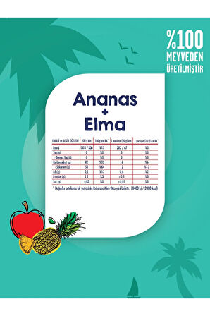 Ananas Meyve Bar | Doğal Ve Egzotik Ananas Tatları - 20gr X 12 Adet