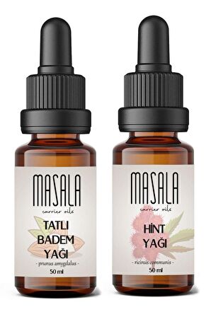 Masala Tatlı Badem Yağı + Hint Yağı 2 X 50 ml