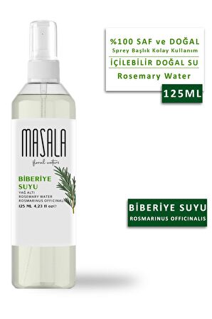 Hidrolat Seti %100 Doğal Yağlı Saf Gül Suyu - Biberiye Suyu - Lavanta Suyu (3 x125 ml.)