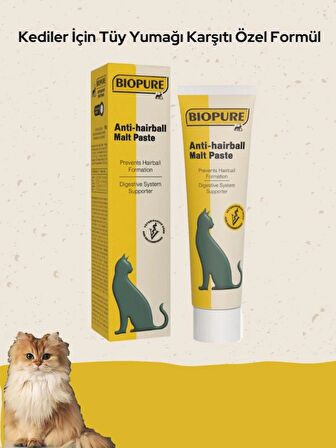 Bio Pure Tüy Yumağı Karşıtı Özel Formül - Biopure Anti-Hairball Malt Paste