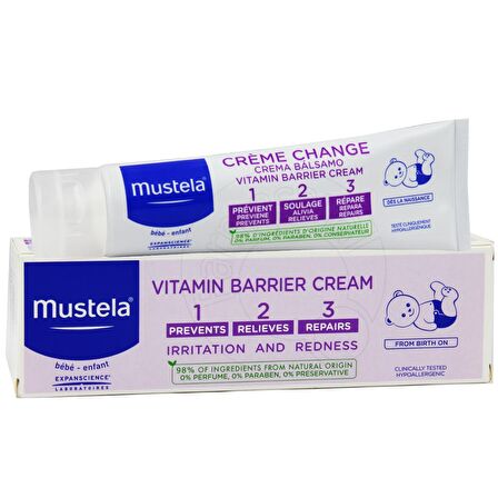 Mustela Vitamin Barrier 1-2-3 Pişik Kremi 100 Ml