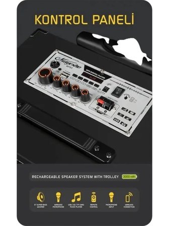 Powerway Mayestro MT50 – Şarjlı Taşınabilir Karaoke Hoparlör