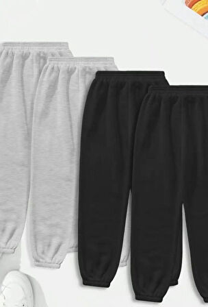 4 lü avantajlı eşofman altı seti jogger paça lastikli
