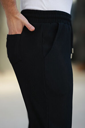 Erkek Bağcıklı Pileli Baggy Pantolon