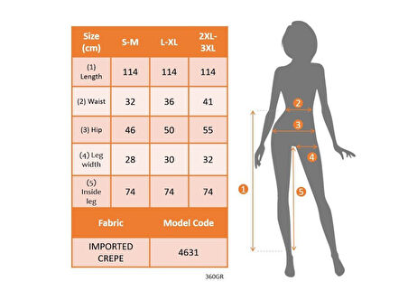 Kadın Yüksek Bel Düğmeli Geniş Paçalı Ithal Krep Pantolon