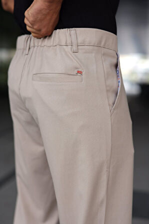 Erkek Beli Lastikli Baggy Pantolon