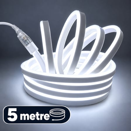 220 W NEON LED BEYAZ TAK FISI ÇALISTIR 5 METRE