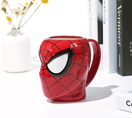 Spide rman örümcek adam 3D tasarımlı kupa bardak sevimli hediyelik şık tasarım