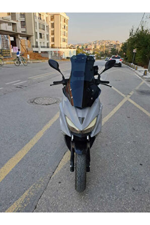 Motolüx Mtx 125 Siperlik Ön Cam 2022 2024 Model 65cm Siyah Renkli 4mm ORTA BOYLU CAM
