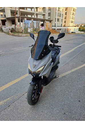 Motolüx Mtx 125 Siperlik Ön Cam 2022 2024 Model 65cm Siyah Renkli 4mm ORTA BOYLU CAM