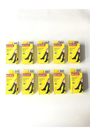 Fit 40 Den Orta Kalın Diz Altı Çorap 10’lu