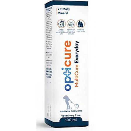 Opticure Kedi Köpek Günlük Vitamin Takviyesi Multicure Everyday 100 ml