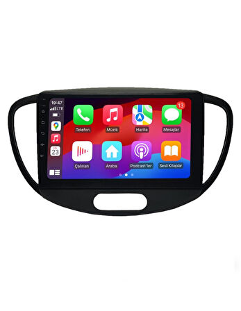 Hyundai İ10 2007 / 2013 Androidauto / Carplay Multimedya
