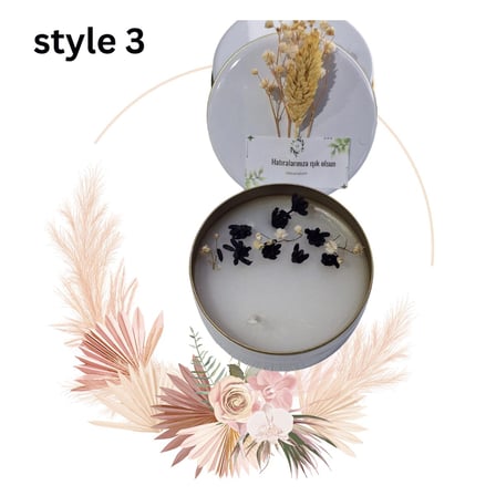 nişan,söz,kına,mevlid,babyshower hediyelik mum 25 li