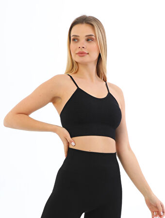 Murays form angel 3 lü kadın ip askılı pedli crop büstiyer
