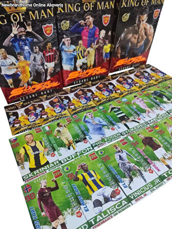 King Of Man Süper Final Futbolcu Kartları - 60 Kart / 15 Jelatin Paketli Özel Seri