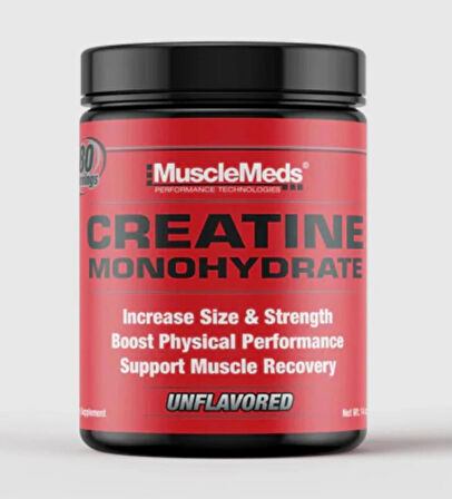 MuscleMeds Creatine Monohydrate Micronized Formula for Muscle Growth & Recovery – 80 Servings