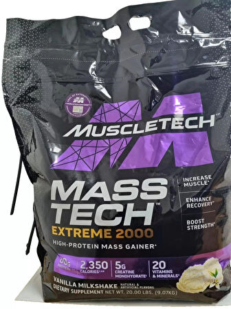 Musletech Gh Masstech Gainer 9 KG - (Kilo Almaya Yardımcı Hacim Kütle Kas Artırma Karbonhidrat Tozu)