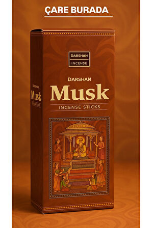 Darshan Incense - Musk 20'li Çubuk Tütsü