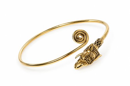 Ejderha Figürlü Spiral Gold Renk Kadın Bileklik – Otantik & Şık Tasarım