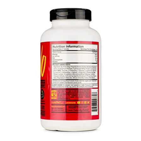Mutant Amino Acid Complex 300 Tablet - 150 SERVİS