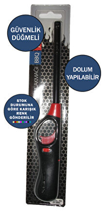 Doldurulabilir Uzun Mutfak Çakmağı Ocak Mangal Çakmak