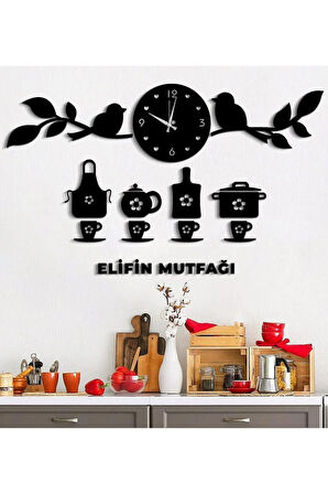 Modern Mutfak Kuş dekoratif Duvar Saat-isim bildirin