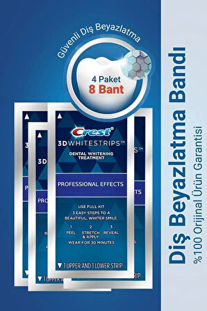 3d Whitestrips Professional Effects (4 Paket / 8 Bant)