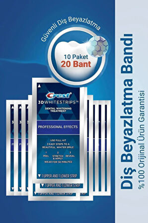 3d Whitestrips Professional Effects (10 Paket / 20 Bant)