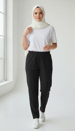 KADIN ORTA YAŞ VE ÜZERİ BELİ LASTİKLİ CEPLİ ÖNÜ DİKİŞLİ KALIN KIŞLIK PENYE PANTOLON