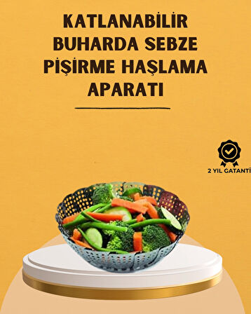 Paslanmaz Çelik Buharda Pişirme Sepeti – Temizlemesi Kolay, Dayanıklı Tasarım
