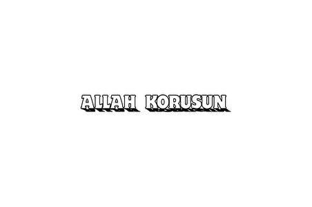 Miyrem Allah Korusun Araç Arkası Yazı Sticker 120 x 15 Cm