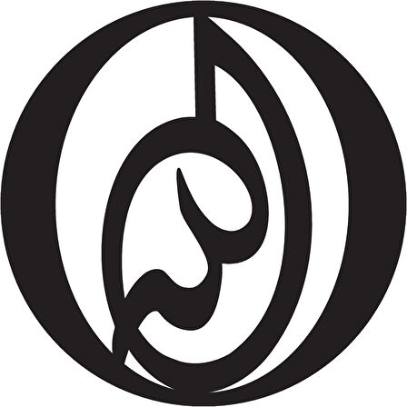 Miyrem Hat Yazısı İle Allah Lafzı Şerifi 2 Sticker 10 x 10 cm