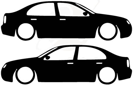 Miyrem Otomobil Tasarım Model 21 Sticker 20 x 6 cm 2 Adet