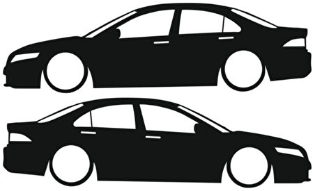 Miyrem Otomobil Tasarım Model 20 Sticker 20 x 6 cm 2 Adet