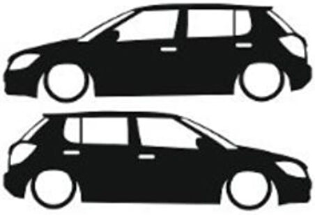 Miyrem Otomobil Tasarım Model 18 Sticker 20 x 6 cm 2 Adet