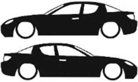 Miyrem Otomobil Tasarım Model 16 Sticker 20 x 6 cm 2 Adet