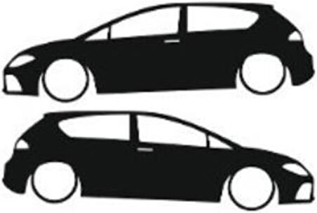 Miyrem Otomobil Tasarım Model 15 Sticker 10 x 3 cm 2 Adet