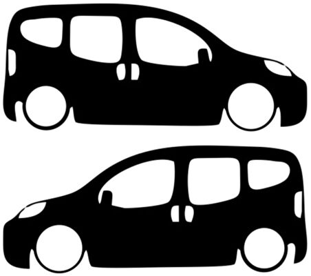 Miyrem Otomobil Tasarım Model 4 Sticker 20 x 6 cm 2 Adet