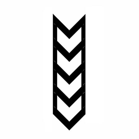 Miyrem Çatal Ok 4 Motosiklet Çamurluk Sticker  34 cm x 6 cm