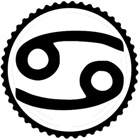 Miyrem Yengeç Burcu Sembolü Tasarım Sticker 40 x 40 cm