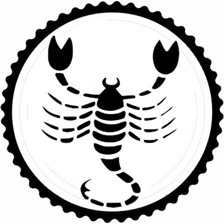 Miyrem Akrep Burcu Tasarım Sticker 50 x 50 cm