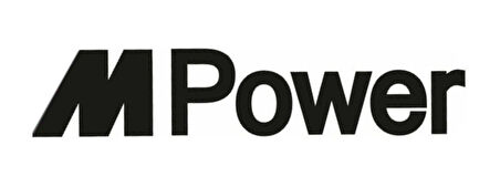 Miyrem Mpower Yazı Motosiklet Sticker 20 x 4 cm