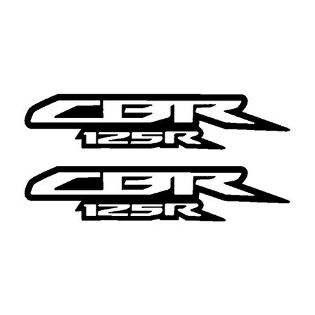 Miyrem CBR 125R Yazı Motosiklet Sticker 2 Adet 15 X 5 CM