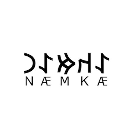 Miyrem Göktürkçe AKMAN İsmi Yazı Sticker Yükseklik 5 Cm
