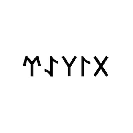 Miyrem Göktürkçe DİLER İsmi Yazı Sticker Yükseklik 5 Cm