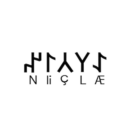 Miyrem Göktürkçe ELÇİN İsmi Yazı Sticker Yükseklik 5 Cm