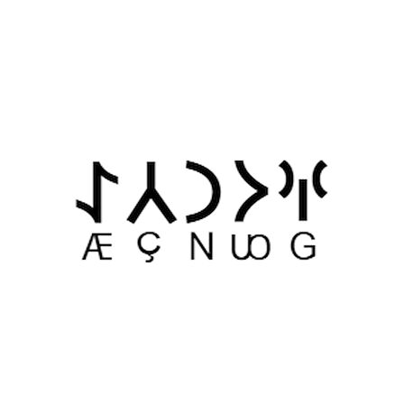 Miyrem Göktürkçe GONCA İsmi Yazı Sticker Yükseklik 5 Cm