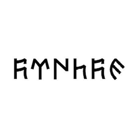 Miyrem Göktürkçe GÖKTÜRK İsmi Yazı Sticker Yükseklik 5 Cm