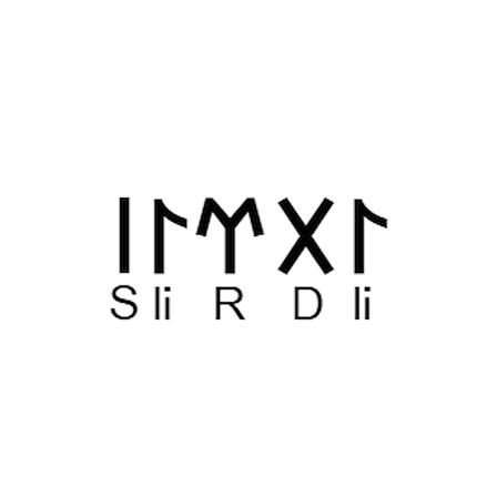 Miyrem Göktürkçe İDRİS İsmi Yazı Sticker Yükseklik 5 Cm